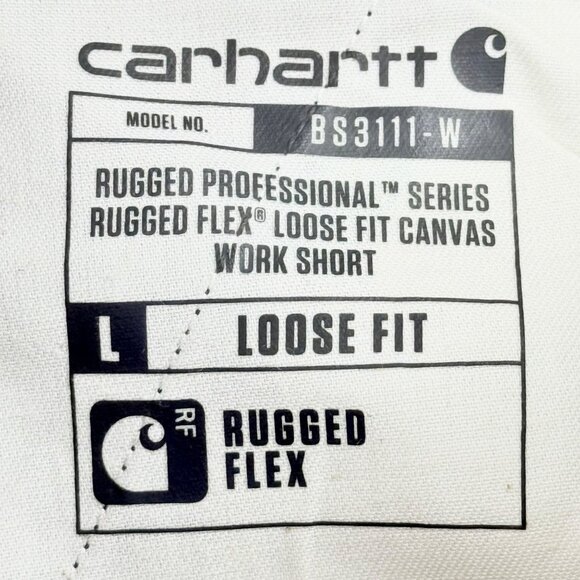 Carhartt Women's Rugged Flex Black Canvas Work Shorts Size 8 NWT 10" Inseam - Picture 11 of 12